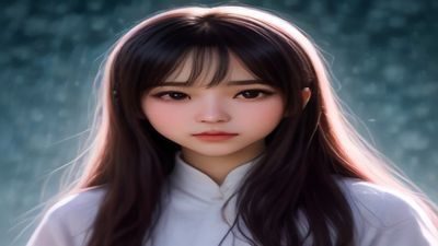 日本动画爱情剧场版画面，手绘风格的细腻线条，男女主角在雨中撑伞相遇，色彩饱和度高，展现日系浪漫爱情的动画美学